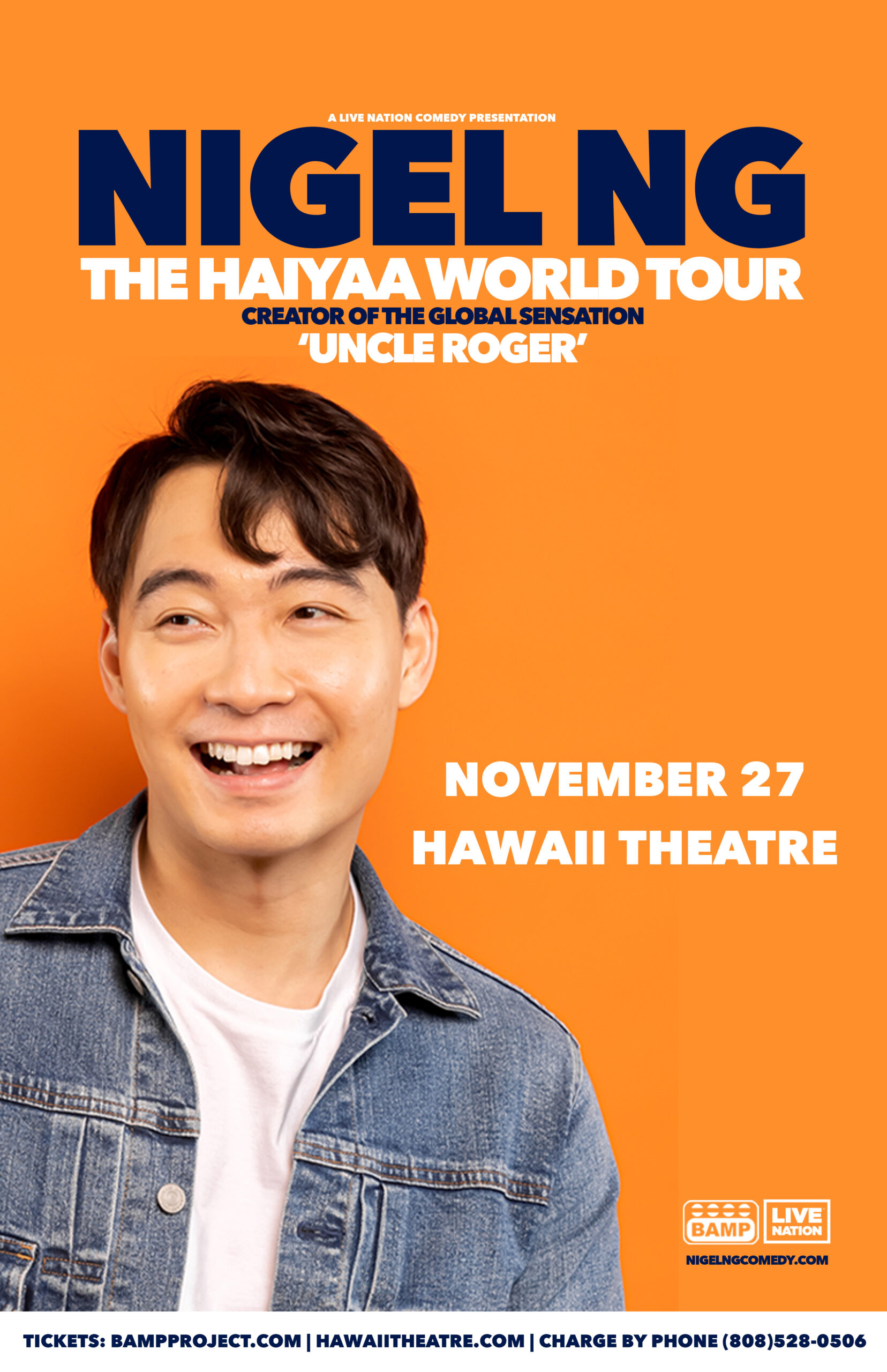 NIGEL NG THE HAIYAA WORLD TOUR Hawaii Theatre Center