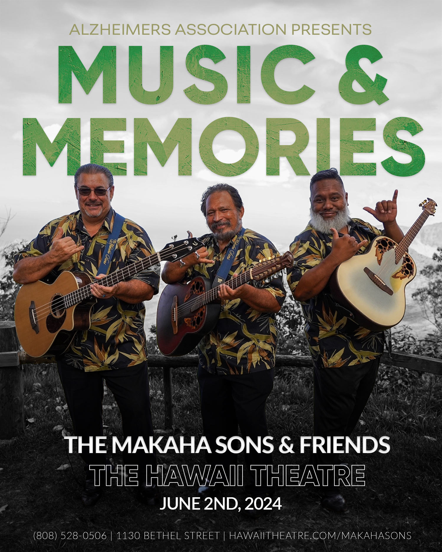 MAKAHA SONS MUSIC AND MEMORIES BLACK AND WHITE