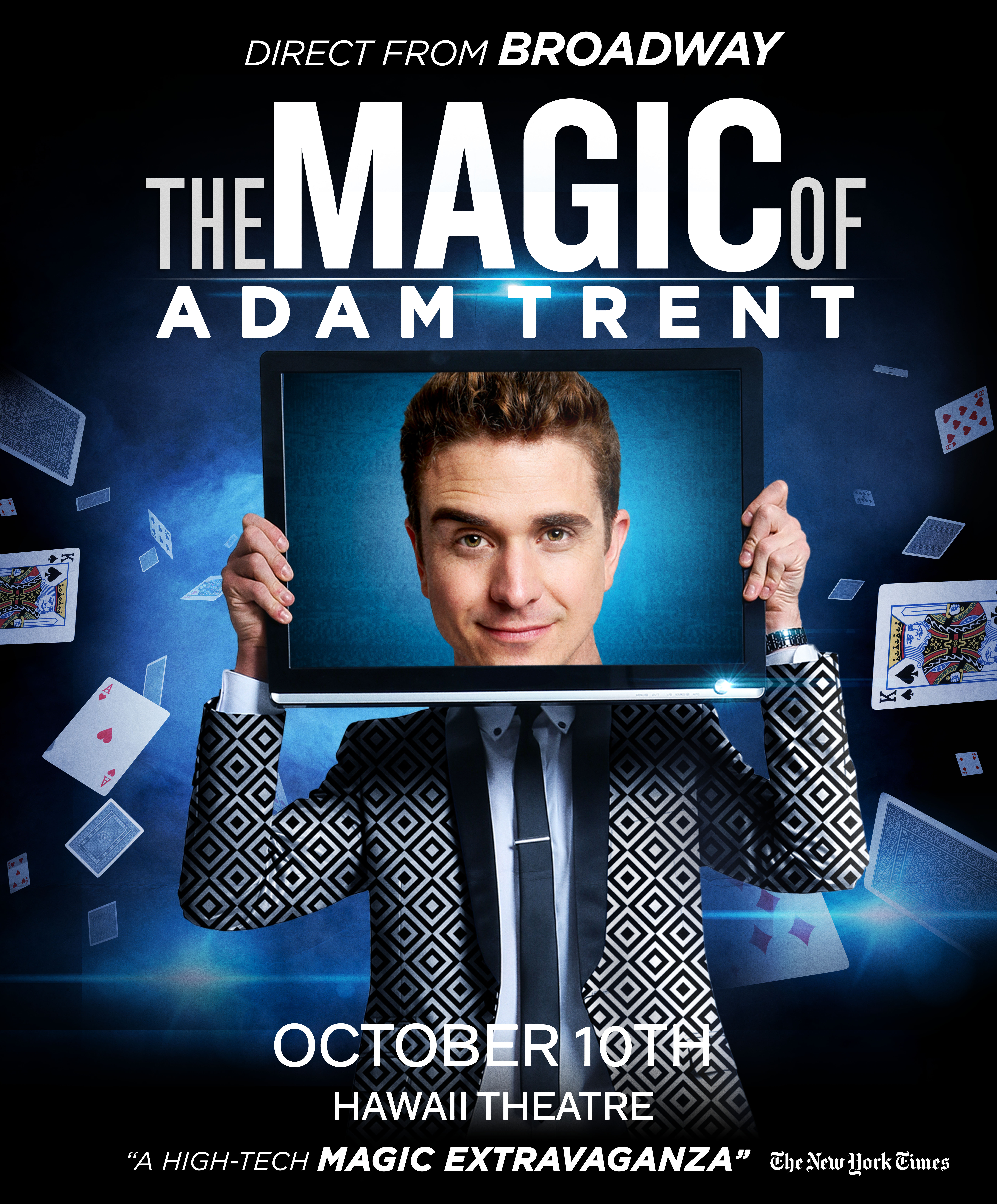 Adam Trent solo show poster